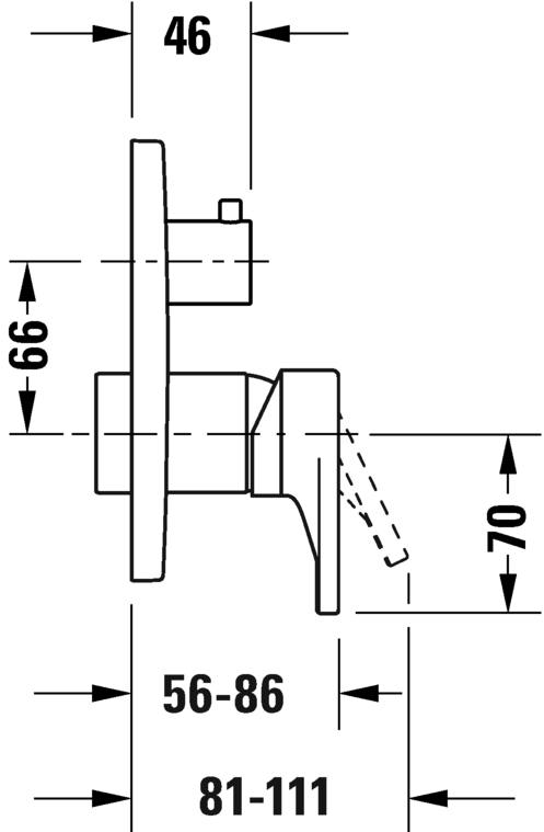 Single lever shower mixer for concealed installation - Image 4